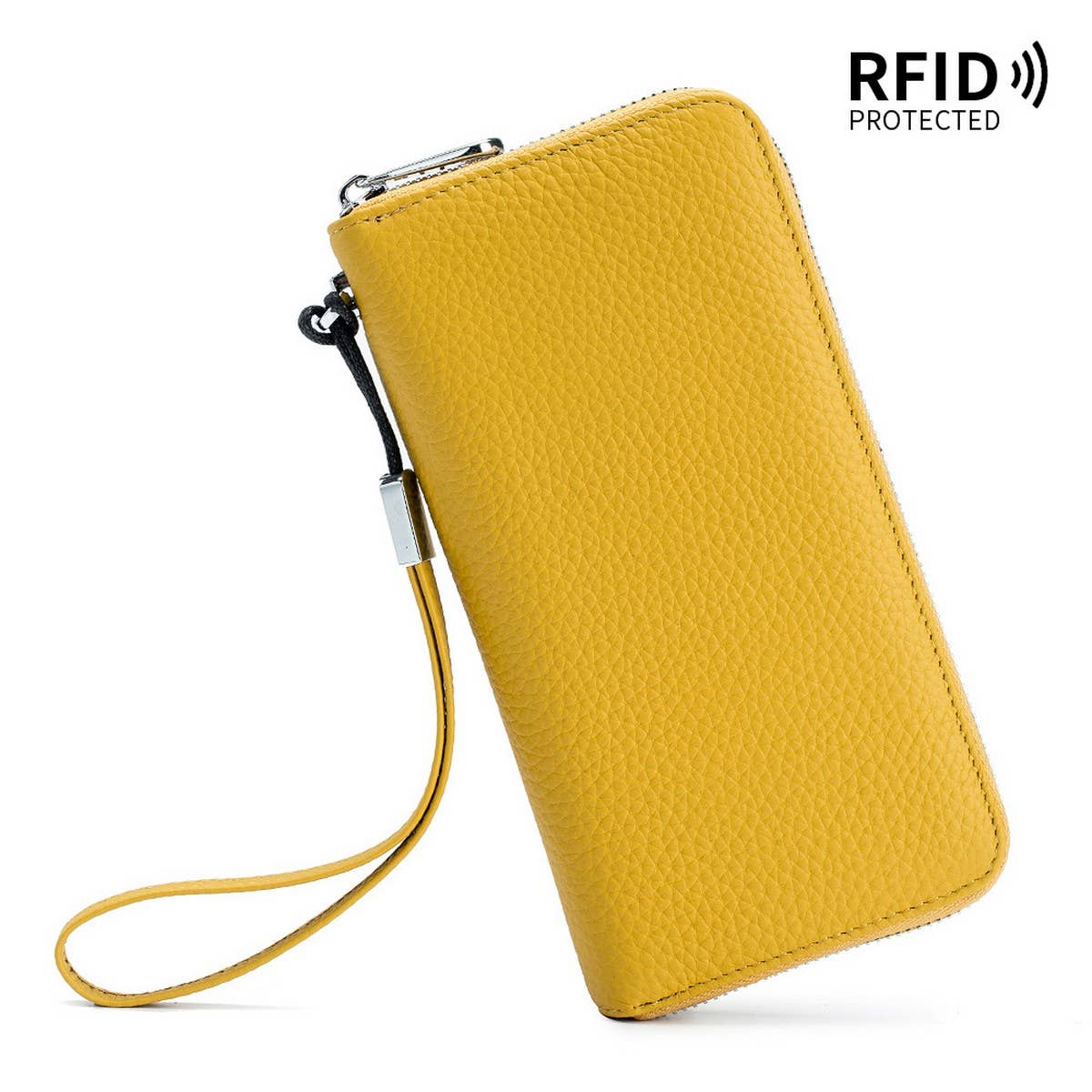 Top Layer Cowhide Clutch Soft Leather Simple Wallet_Cwab3708