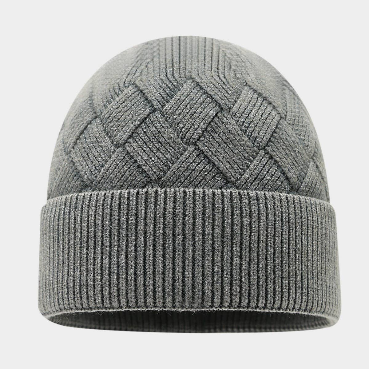 Winter Knit Beanie Hat Women Warm Ear Cover_Cwah04732
