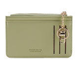 Women Simple Solid Color Wallet With Key Ring_Cwab1239