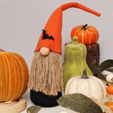 HALLOWEEN PUMPKIN FOREST GNOME TABLE DECOR_CWMM9878