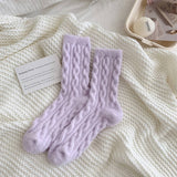 COZY THICK PLUSH HEMP KNIT SOCKS FOR FALL WINTER_CWMS0881