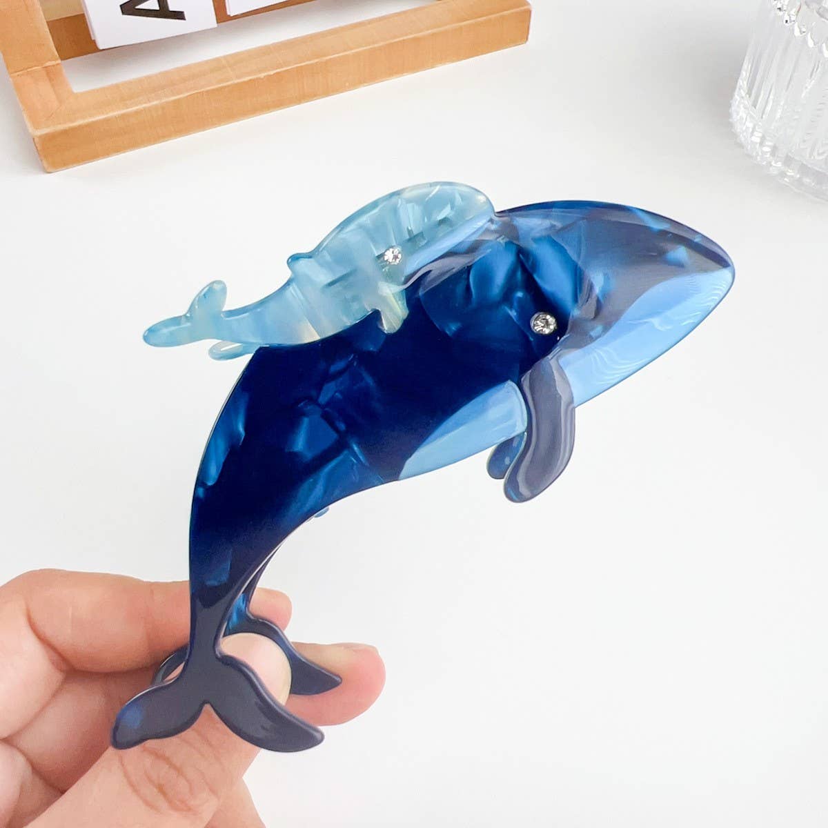 Cartoon Whale Personality Aesthetic Hairpin_Cwaha1490