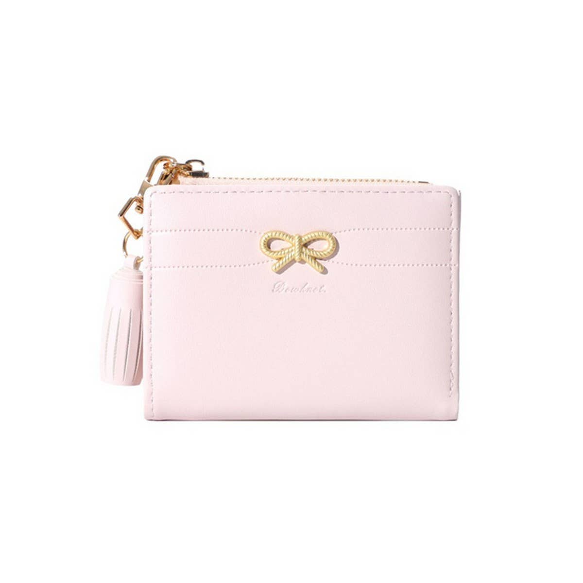 Minimalist Bow Zipper 2-Fold Wallet_Cwab06261