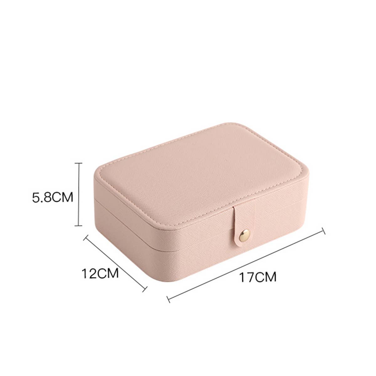 NEW SOLID COLOR DOUBLE LAYER JEWELRY STORAGE BOX_CWAJE1534