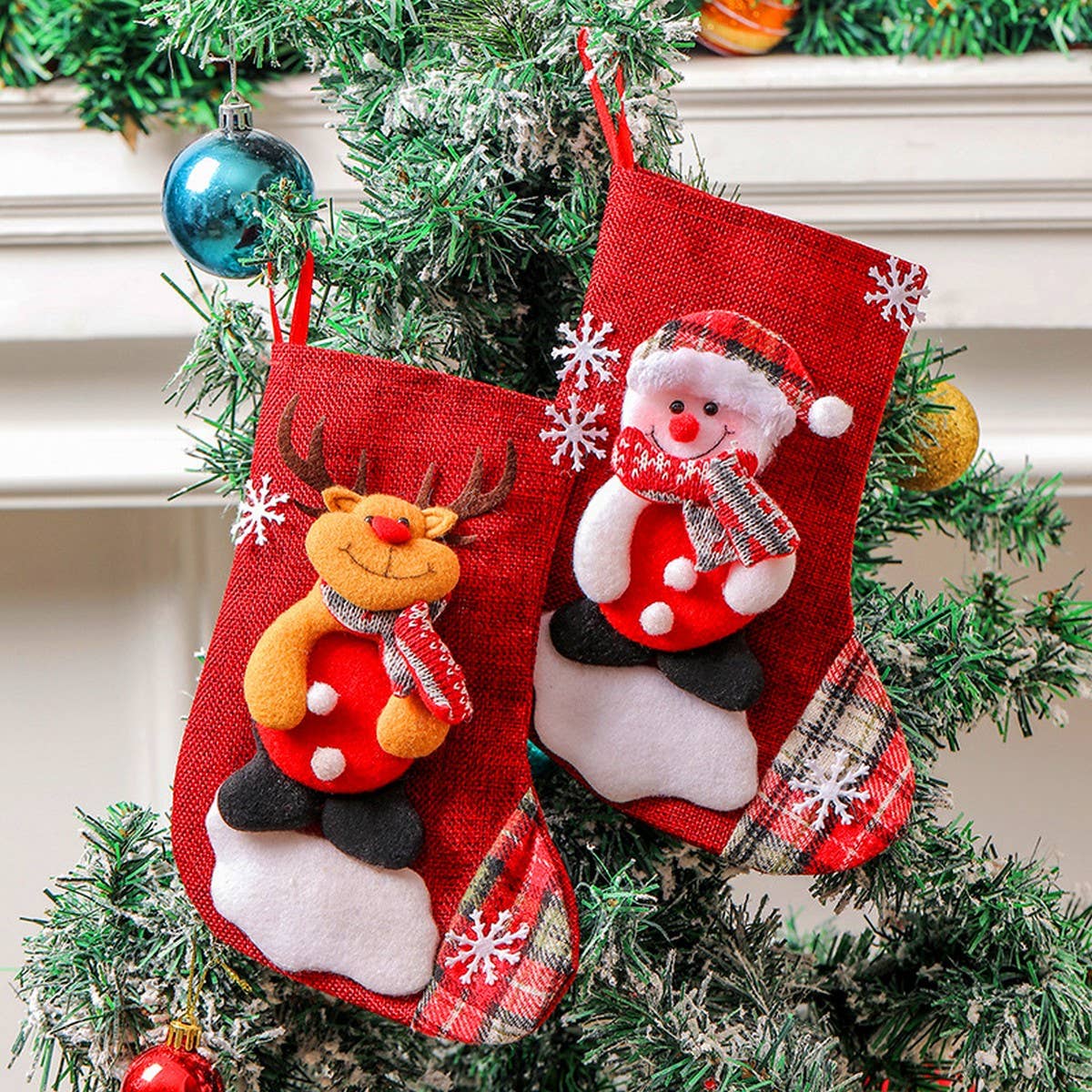 CHRISTMAS STOCKING CANDY GIFT BAG LARGE DECORATION_CWMS1437