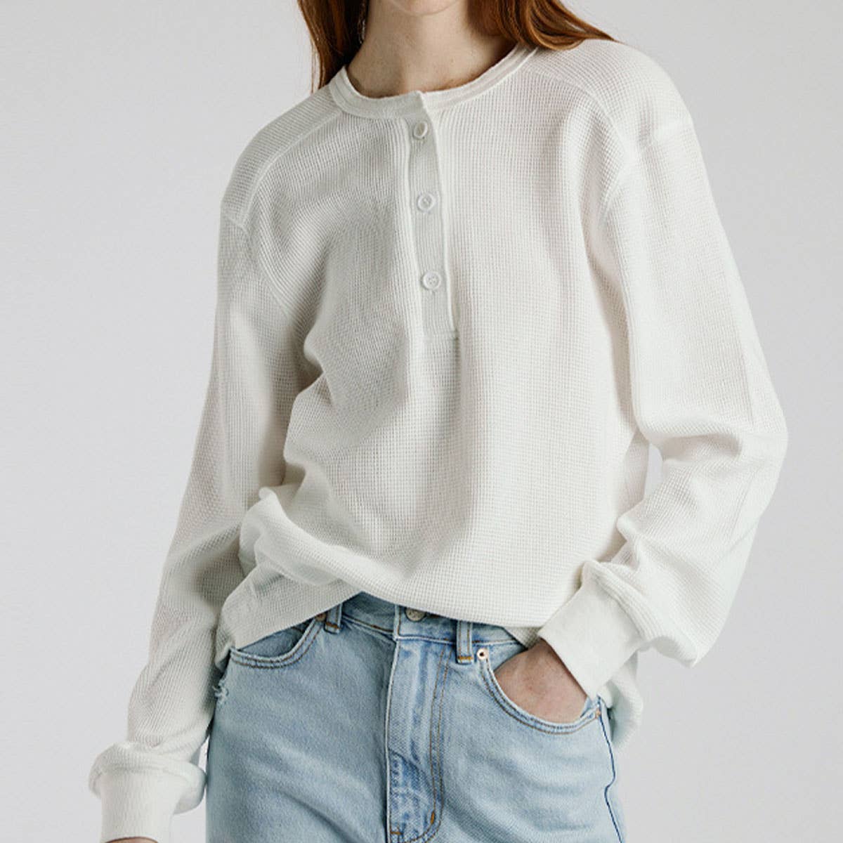 Waffle Commuter Style Single-Breasted Hoodie