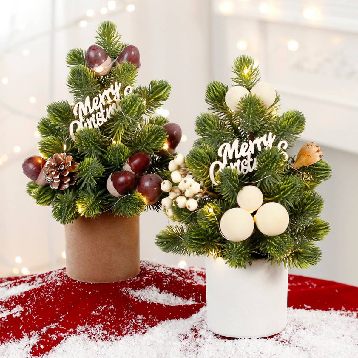 INS STYLE LED MINI CHRISTMAS TREE WITH RED BERRIES_CWMM9887