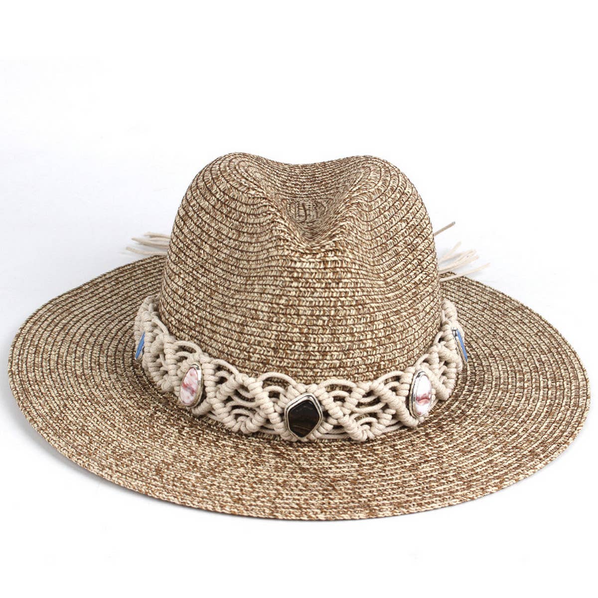 FASHIONABLE AND PERSONALIZED HOLLOW PANAMA HAT_CWAH1199