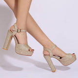 FASHION NEW GOLD OPEN TOE HIGH HEELS_CWSHH0123