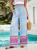 CASUAL PRINT SPANDEX WIDE-LEG PANTS_CWBLP0707