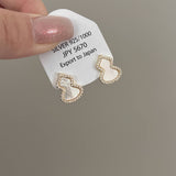 HIGH GRADE GOURD SHELL EARRINGS AND EARRINGS_CWAJE1282