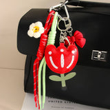 PU TULIP FLOWER BOW KEYCHAIN BAG CHARM_CWMM7745