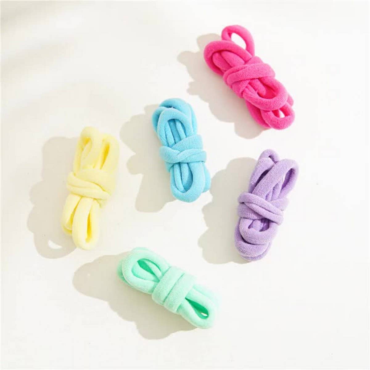 1BOX 25PCS ELASTIC HAIR TIES CANDY COLOR HAIRBANDA_CWAHA1109