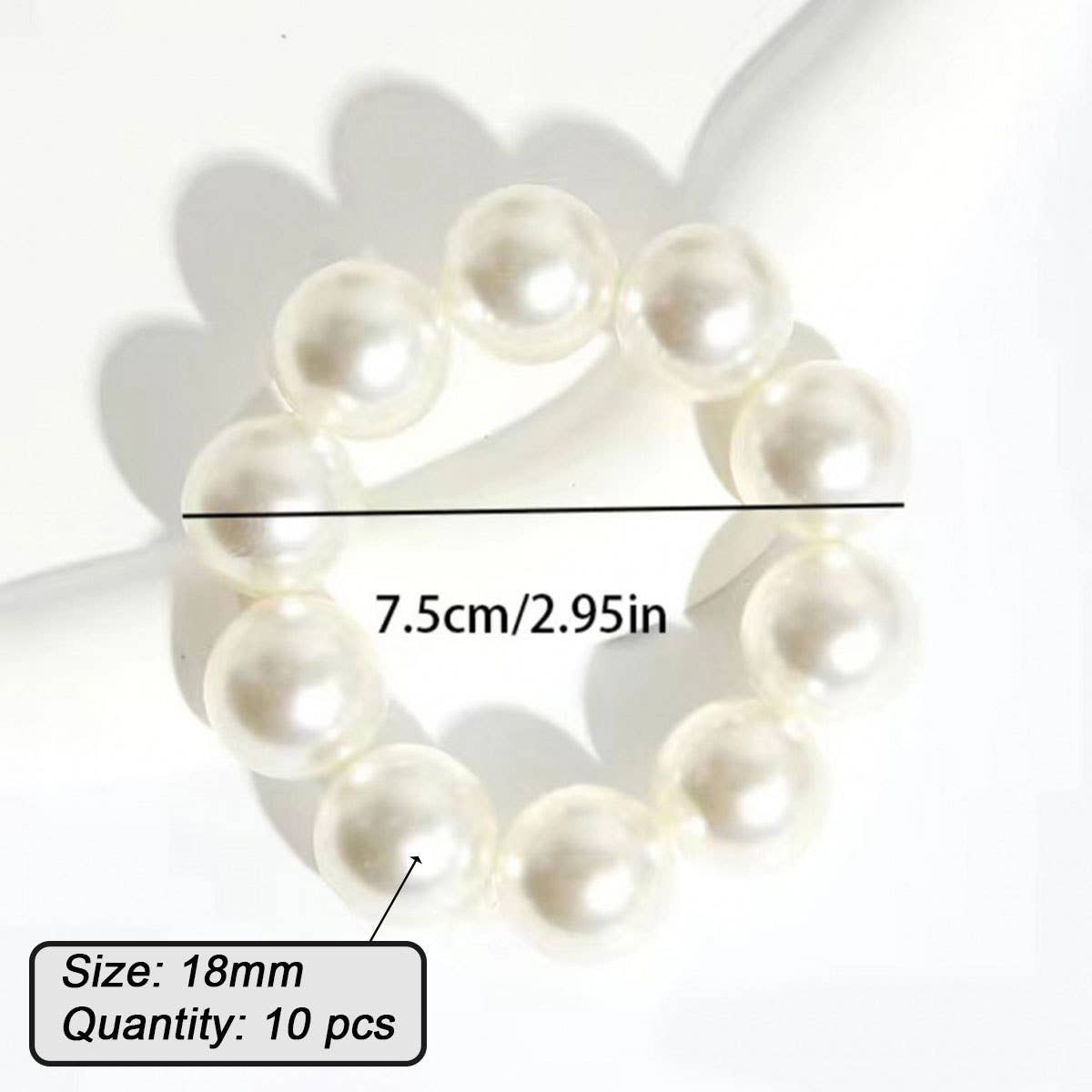 PEARL HAIR TIE BRACELET FOR WOMEN CHIC SWEET_CWAHA0128