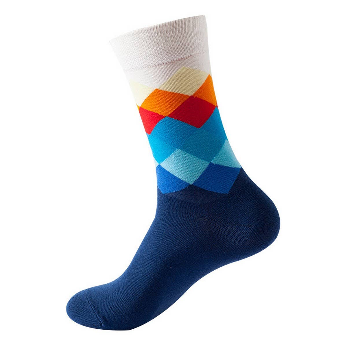 EUROPEAN AND AMERICAN DIAMOND PATTERN SOCKS_CWMS1017