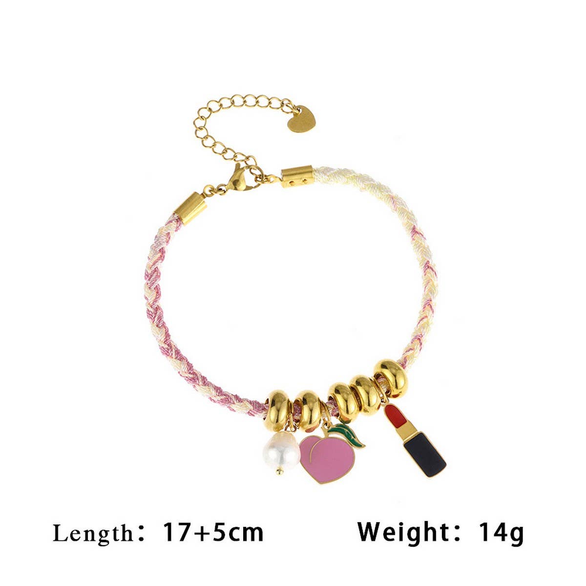 COLORFUL FRUIT BEAD ROPE NECKLACE BRACELET_CWMM7529