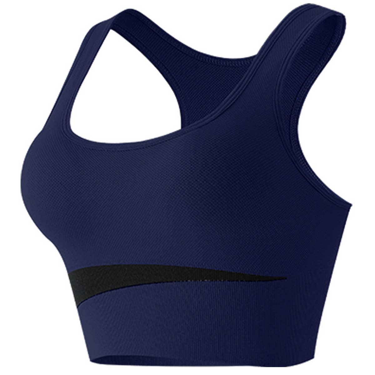 CONTRAST COLOR WIRE FREE RUNNING YOGA SPORTS BRA_CWMU0291