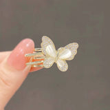DELICATE BUTTERFLY HAIR CLAW SMALL SIDE BANG CLIP_CWAHA4667