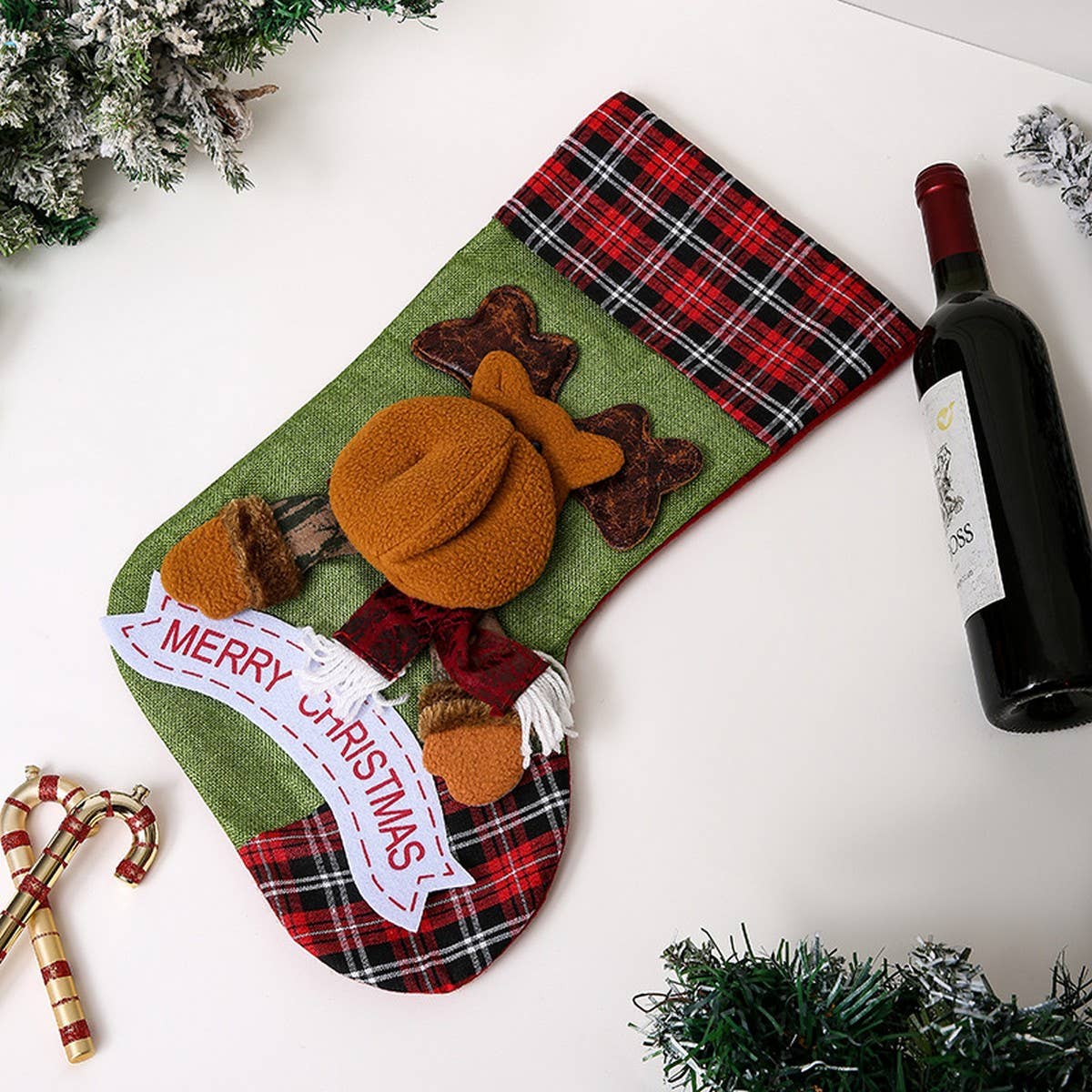 CHRISTMAS LARGE 3D CHRISTMAS SOCKS GIFT BAG_CWMS1431