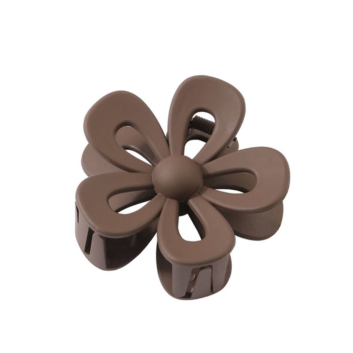 Matte Acrylic Flower Hair Claw Clip For Women_Cwaha07298