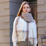 CASHMERE SCARF LARGE PASHMINA SHAWLS WRAPS_CWASC0212