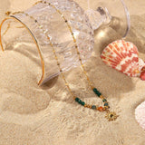 NEW FASHIONABLE NATURAL STONE PENDANT NECKLACE_CWAJE1418