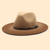 FASHION GRADIENT WIDE BRIMMED HAT FEDORA_CWAH0808