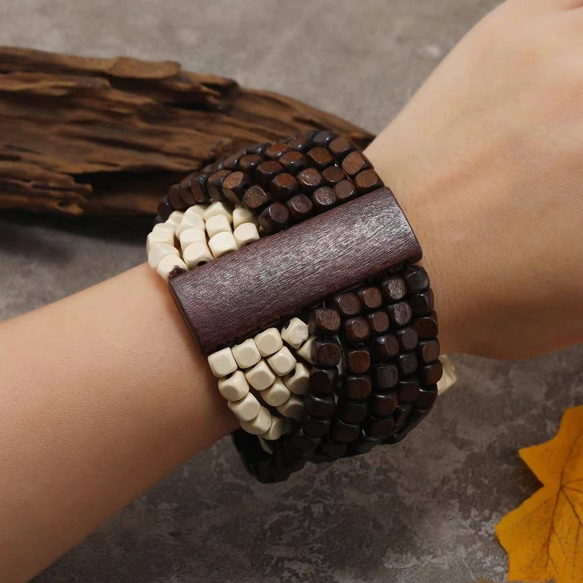 RETRO POPULAR COCONUT SHELL BRACELET_CWMM4421