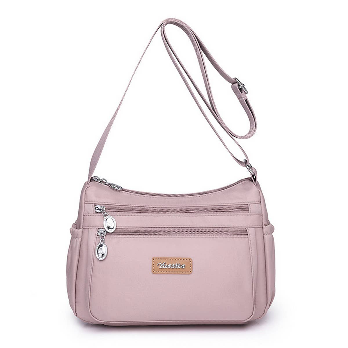 MULTI COMPARTMENT NYLON SHOULDER AND CROSSBODY BAG_CWASC1759
