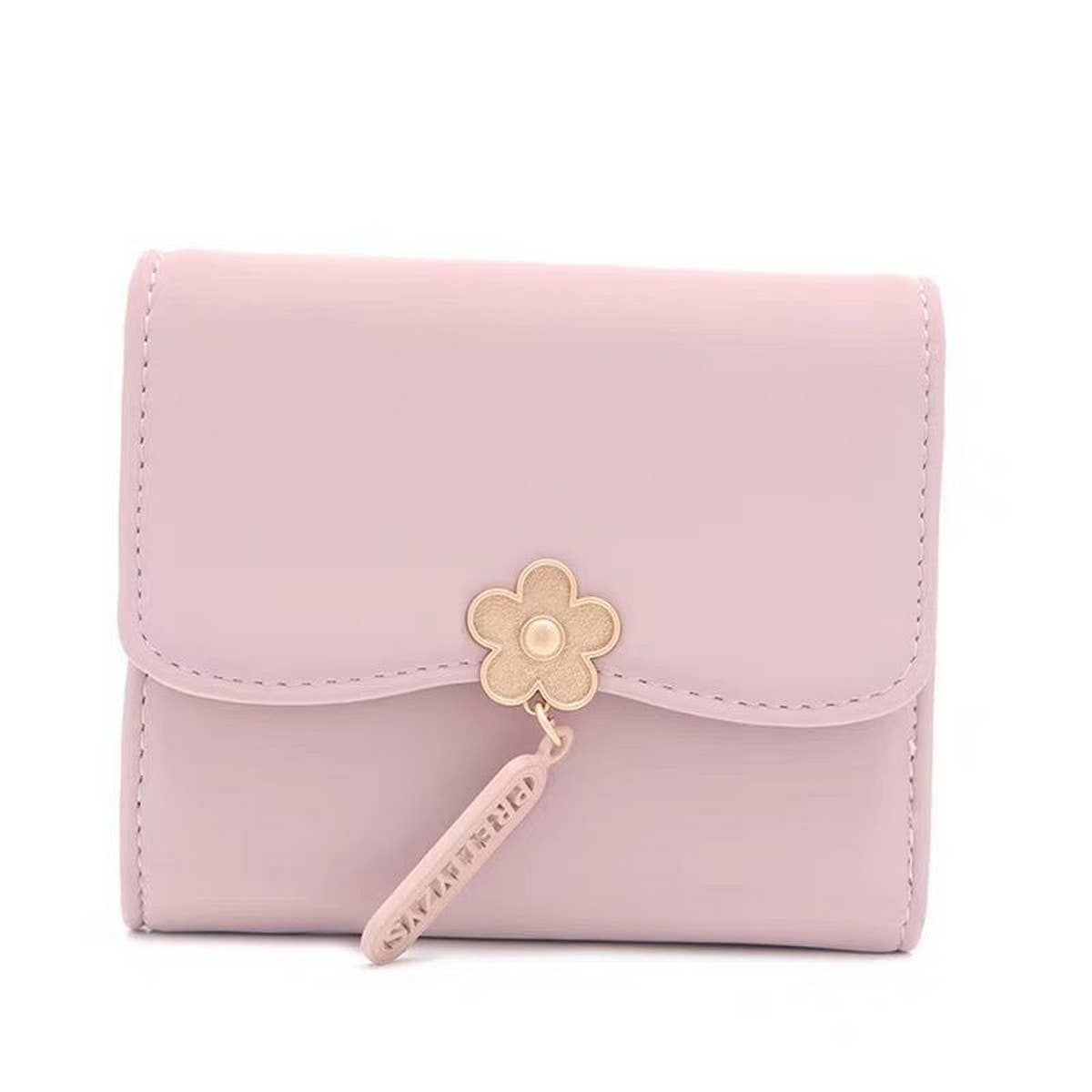 Minimalist Floral Pendant Trifold Wallet_Cwab06238