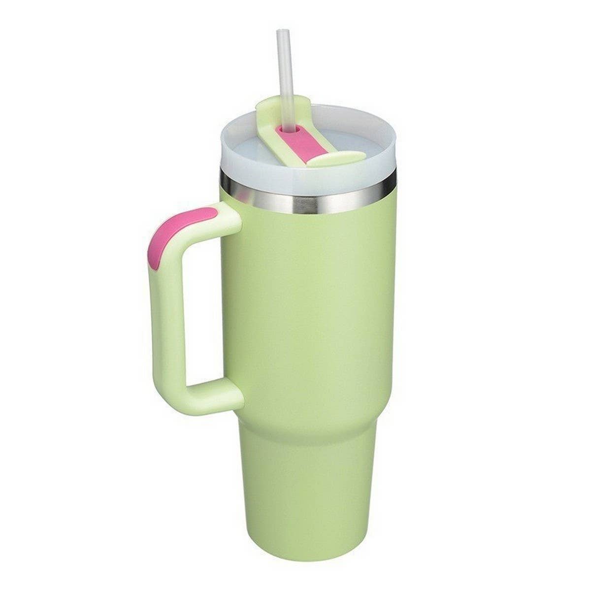 40OZ INSULATED TUMBLER WITH HANDLE STRAW CAR CUP_CWMM7900