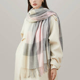 PLAID SCARF UNISEX THICK WARM WINTER SHAWL_CWASC1096