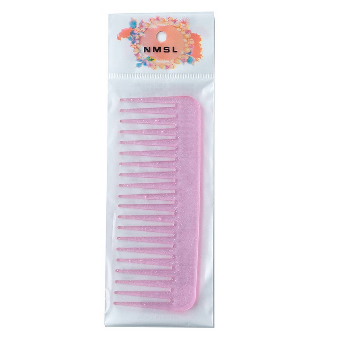 Transparent Fine-Toothed Colorful Glitter Comb_Cwmm0929