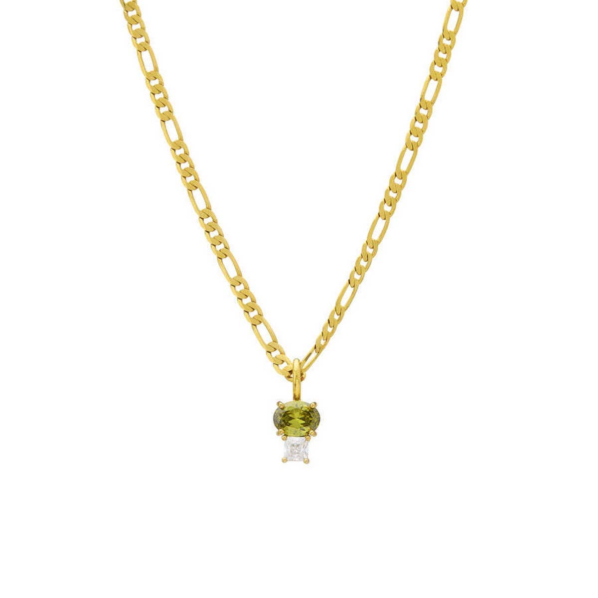 SIMPLE AND FASHIONABLE COLORFUL ZIRCON NECKLACE_CWMM3787