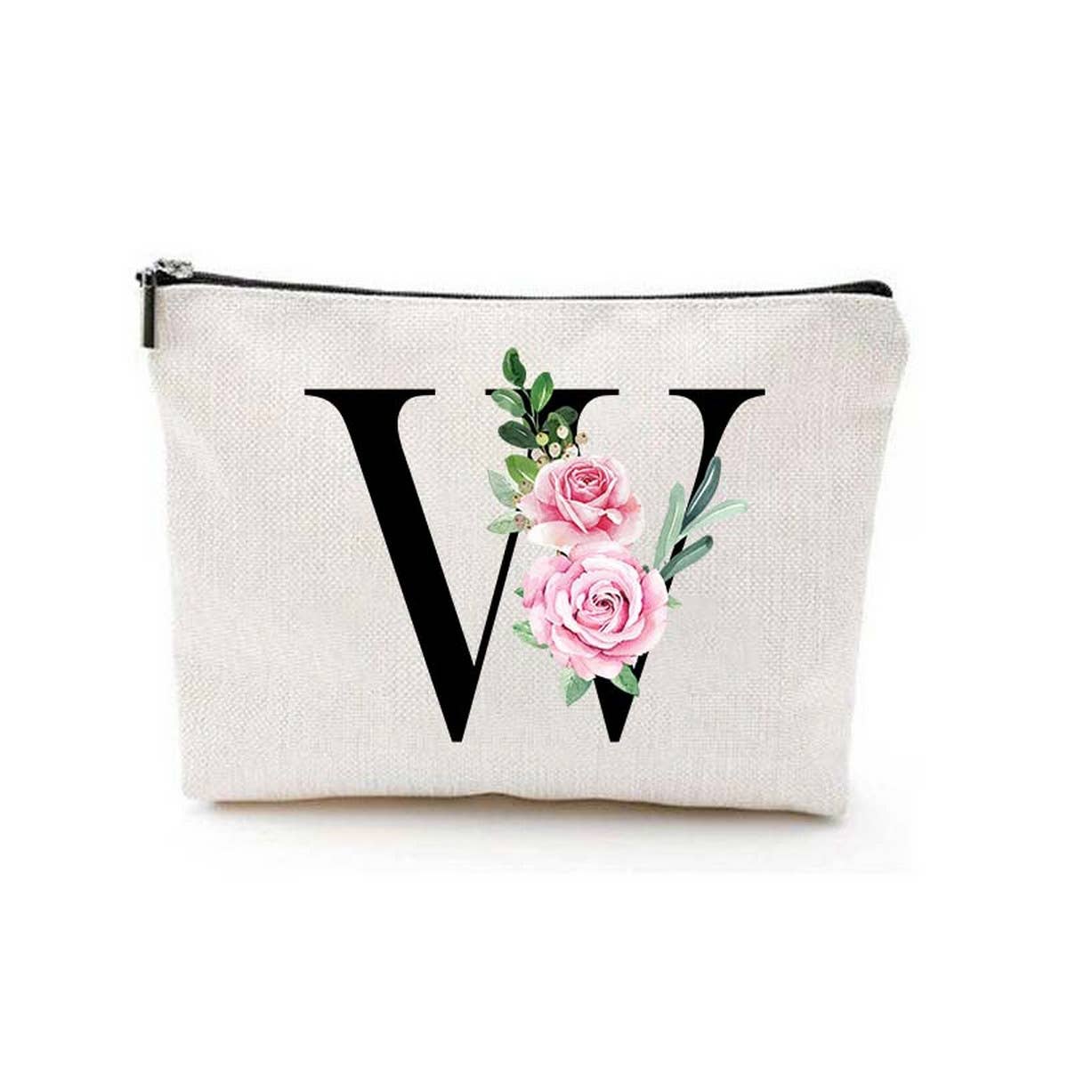 SIMPLE DOUBLE SIDED PRINTED ZIPPER COSMETIC BAG_CWAB2251