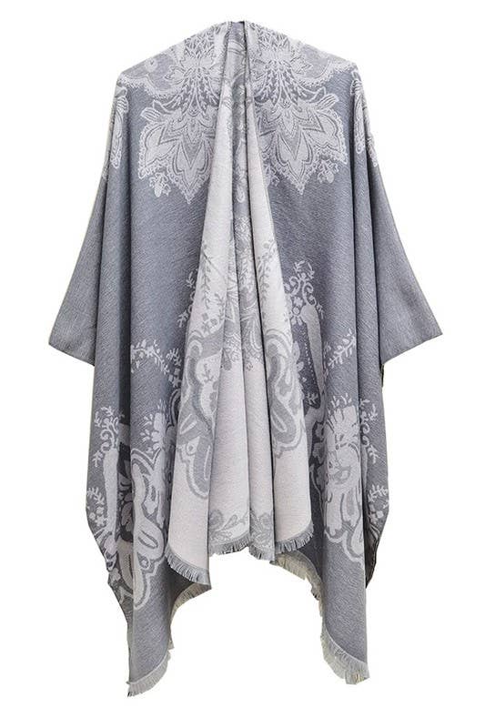 FLORAL FASHION SHAWL WRAP_CWASC035