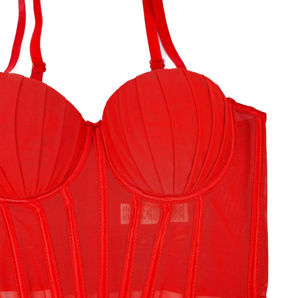 PREMIUM PLEATED HERRINGBONE CORSET WITH COASTERS_CWMM4132