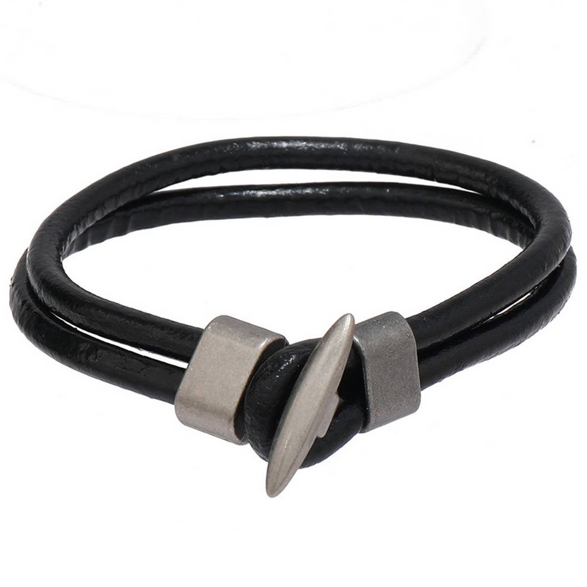 NEW RETRO SIMPLE PERSONALITY LEATHER BRACELET_CWMM4476
