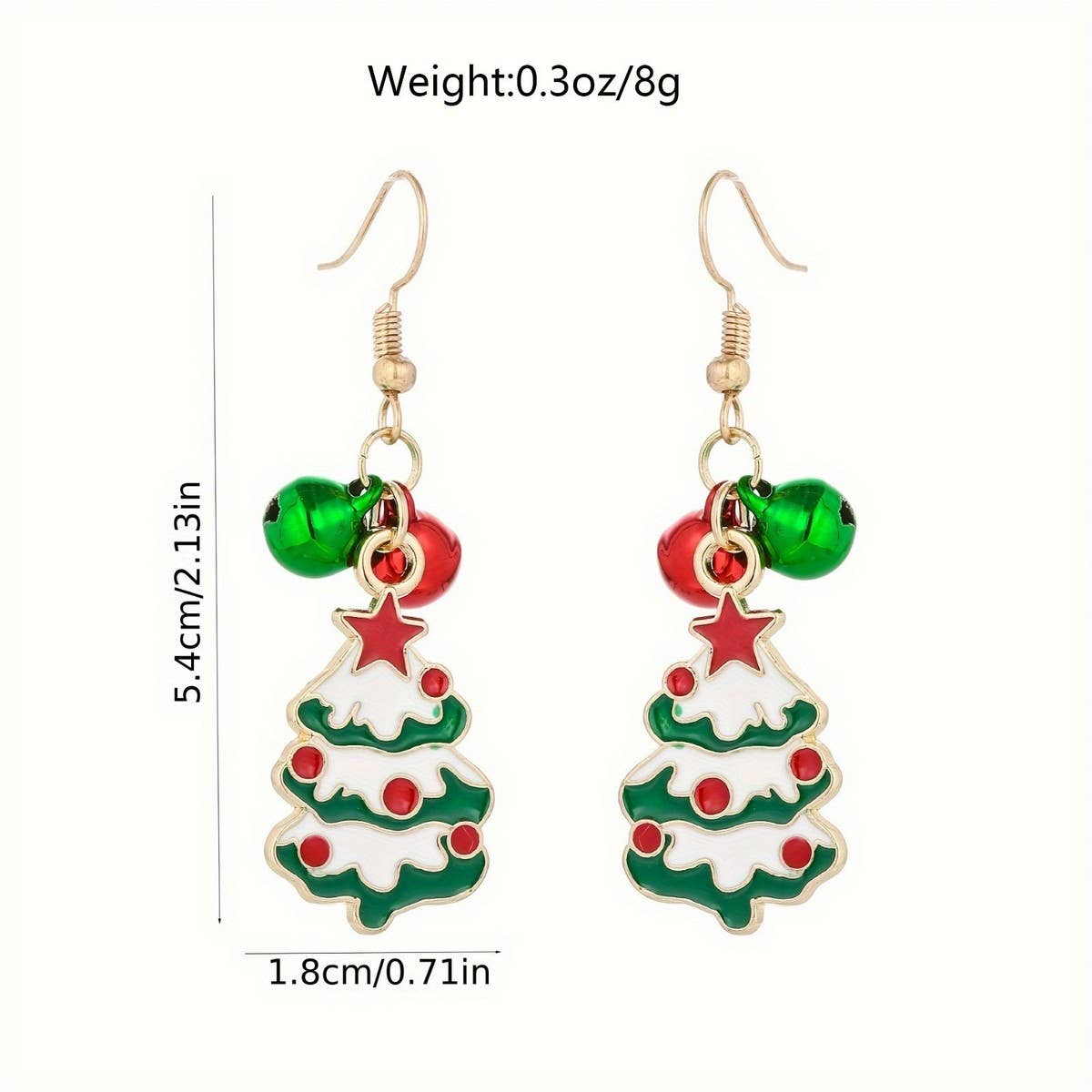 FASHION CHRISTMAS ALLOY PENDANT WOMENS EARRINGS_CWMM2623