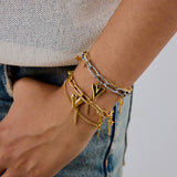 GOLD SILVER HEART BRACELET IN STAINLESS STEEL_CWAJE4650