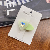CHILDRENS CUTE HEART SHAPED DIAMOND HAIRPIN_CWAHA0730