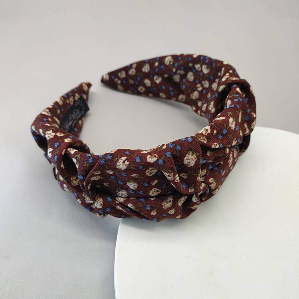 Trendy Floral Pleated Headband
