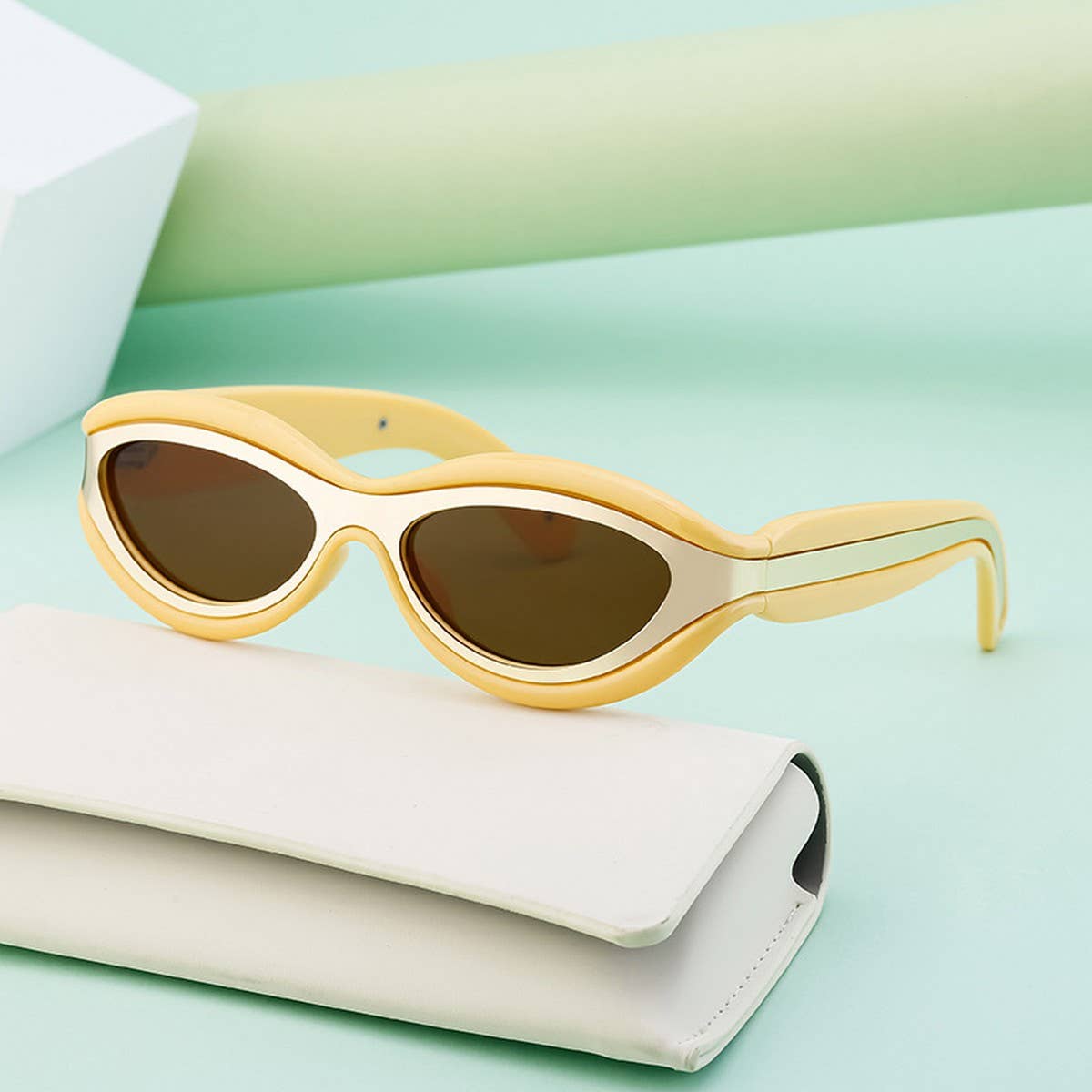 CAT EYE SUNGLASSES SMALL FRAME SUNGLASSES_CWASG0651