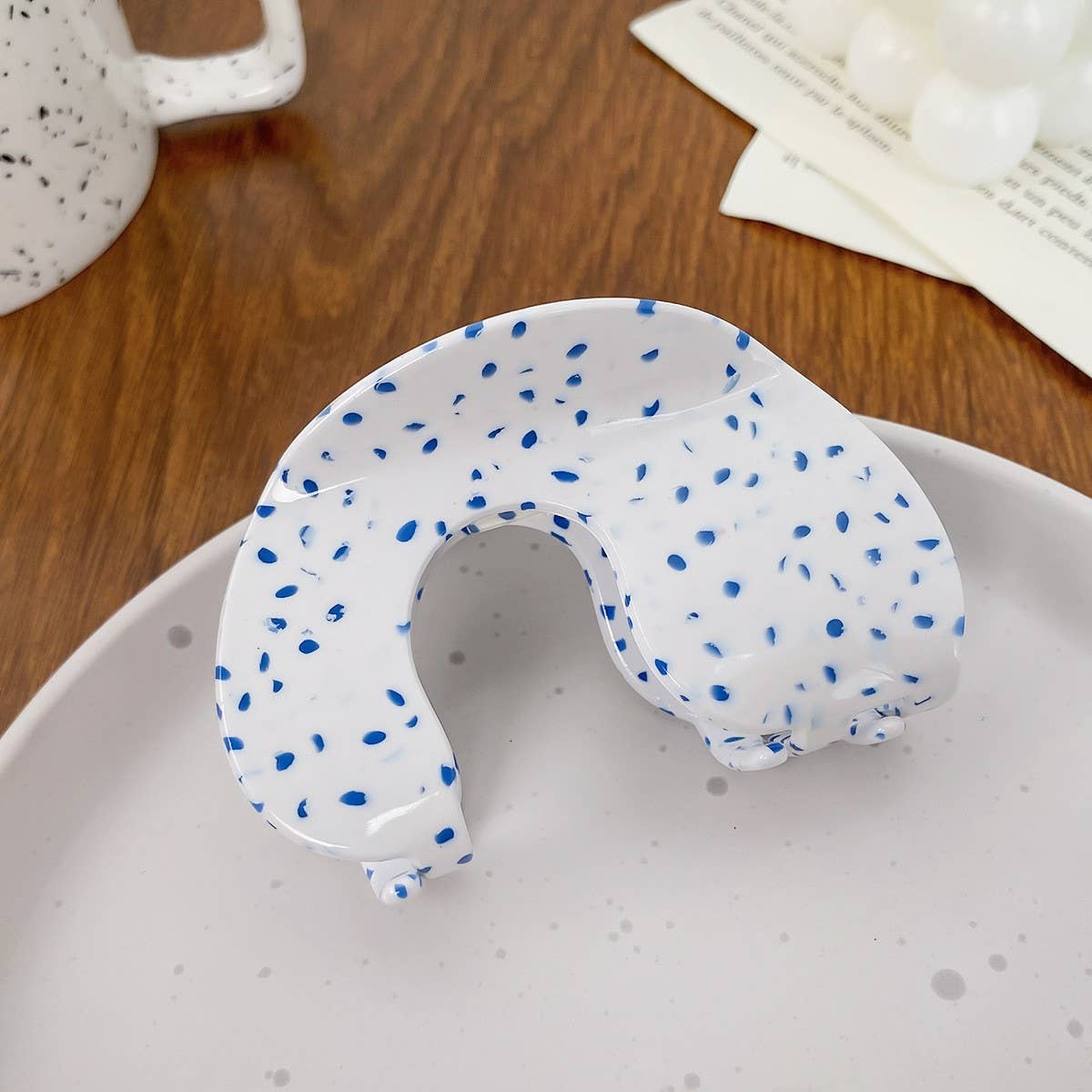 ELEGANT ACETATE HAIR CLAW BACK BUN SHARK CLIP_CWAHA1594