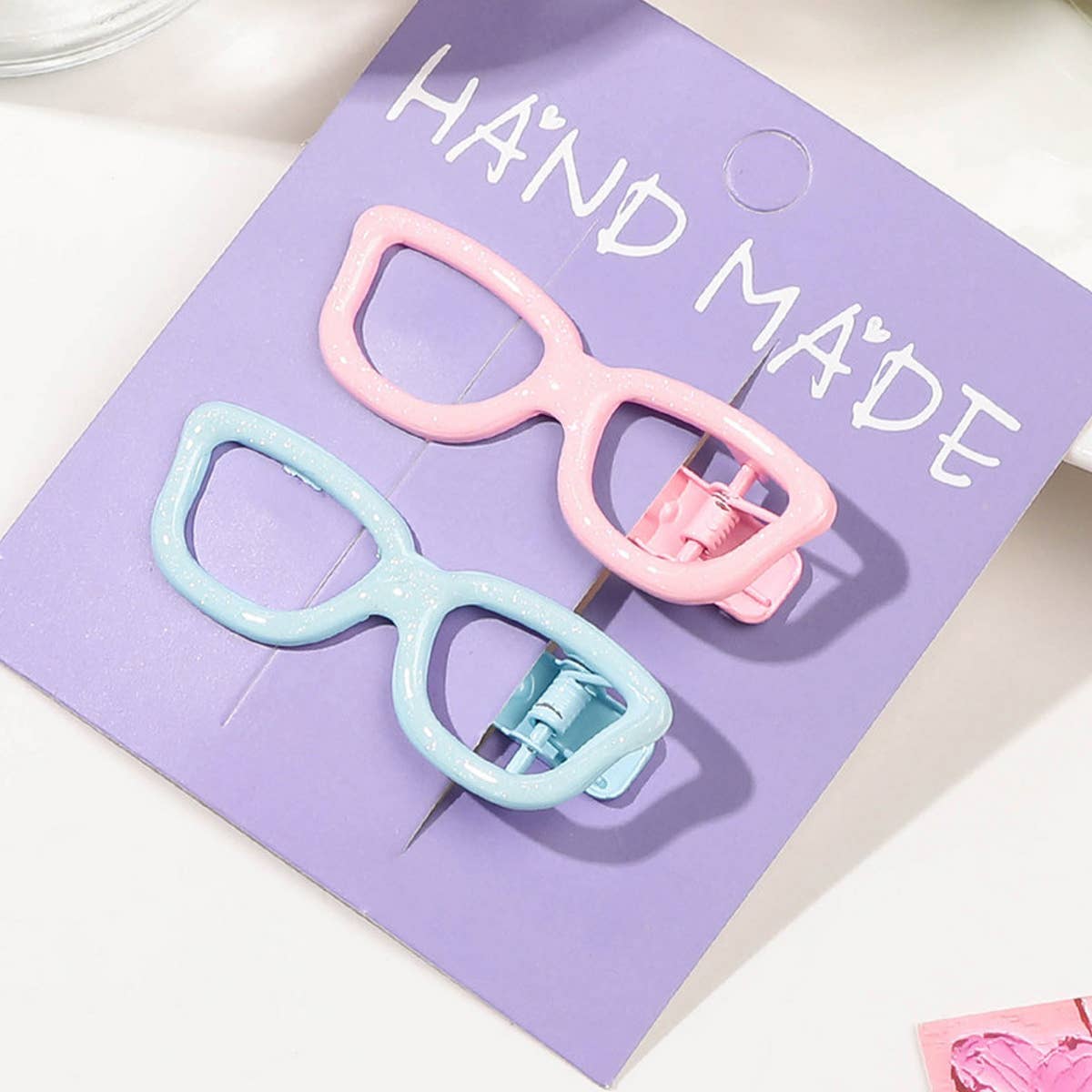 COLORFUL ENAMEL HAIR CLIP GRADIENT METAL DUCKBILL_CWAHA1640