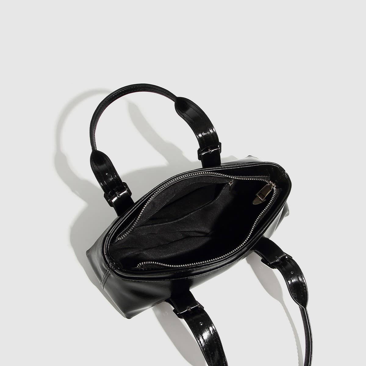 CLASSIC BUCKLE BOSTON ZIPPER HANDBAG FOR WOMEN_CWAB5717