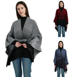 GRADIENT CARDIGAN WARM SHAWL CLOAK_CWASC0267