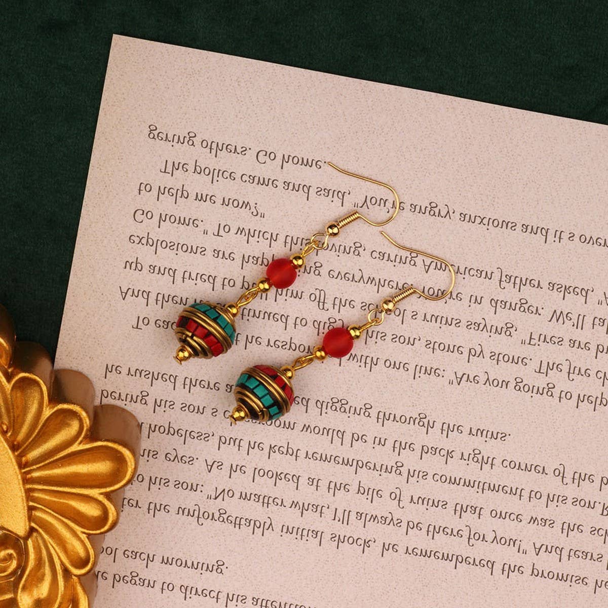 SIMPLE RETRO HANDMADE DESIGN EXOTIC EARRINGS_CWAJE3984