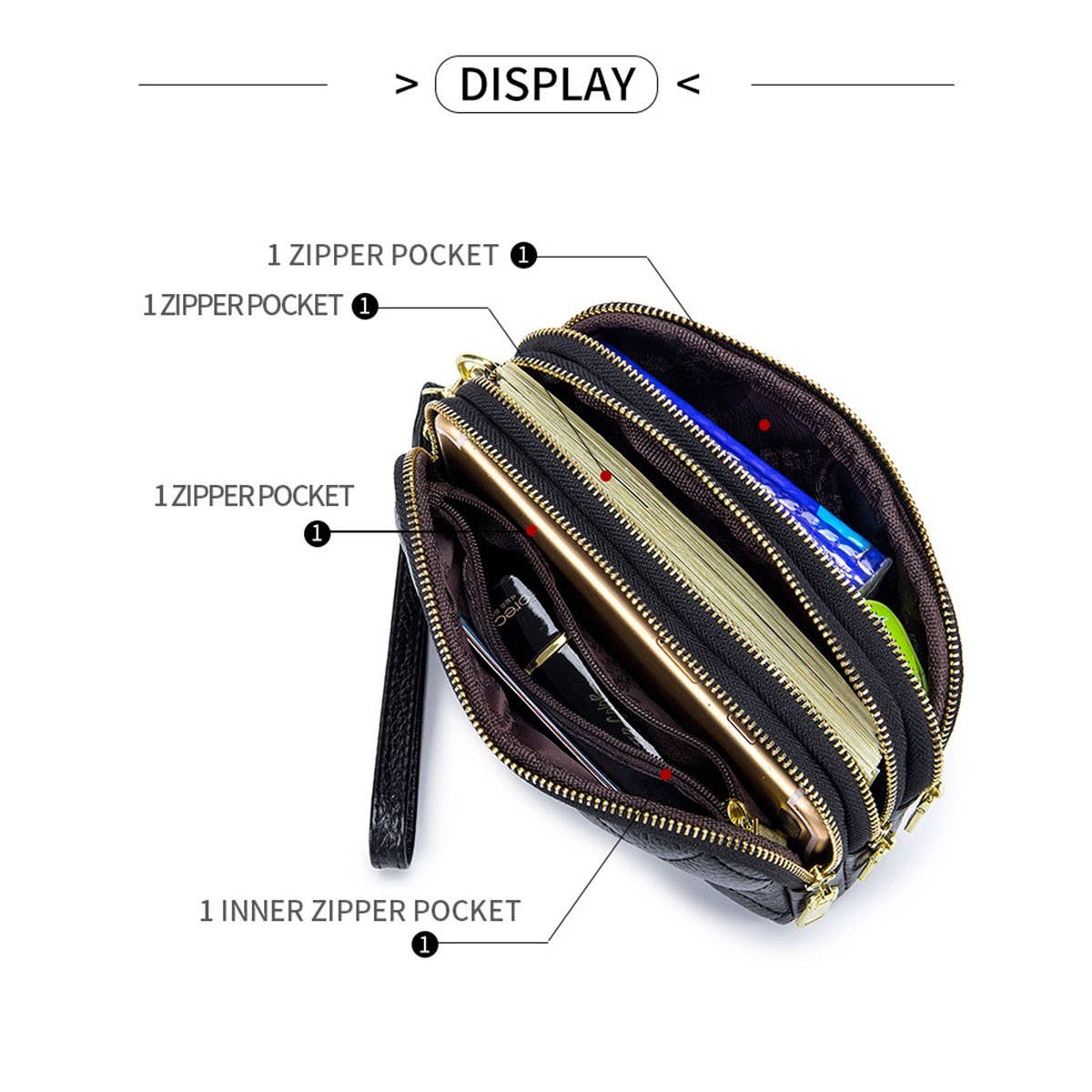 Three-Layer Cowhide Multifunctional Leather Wallet_Cwab3735