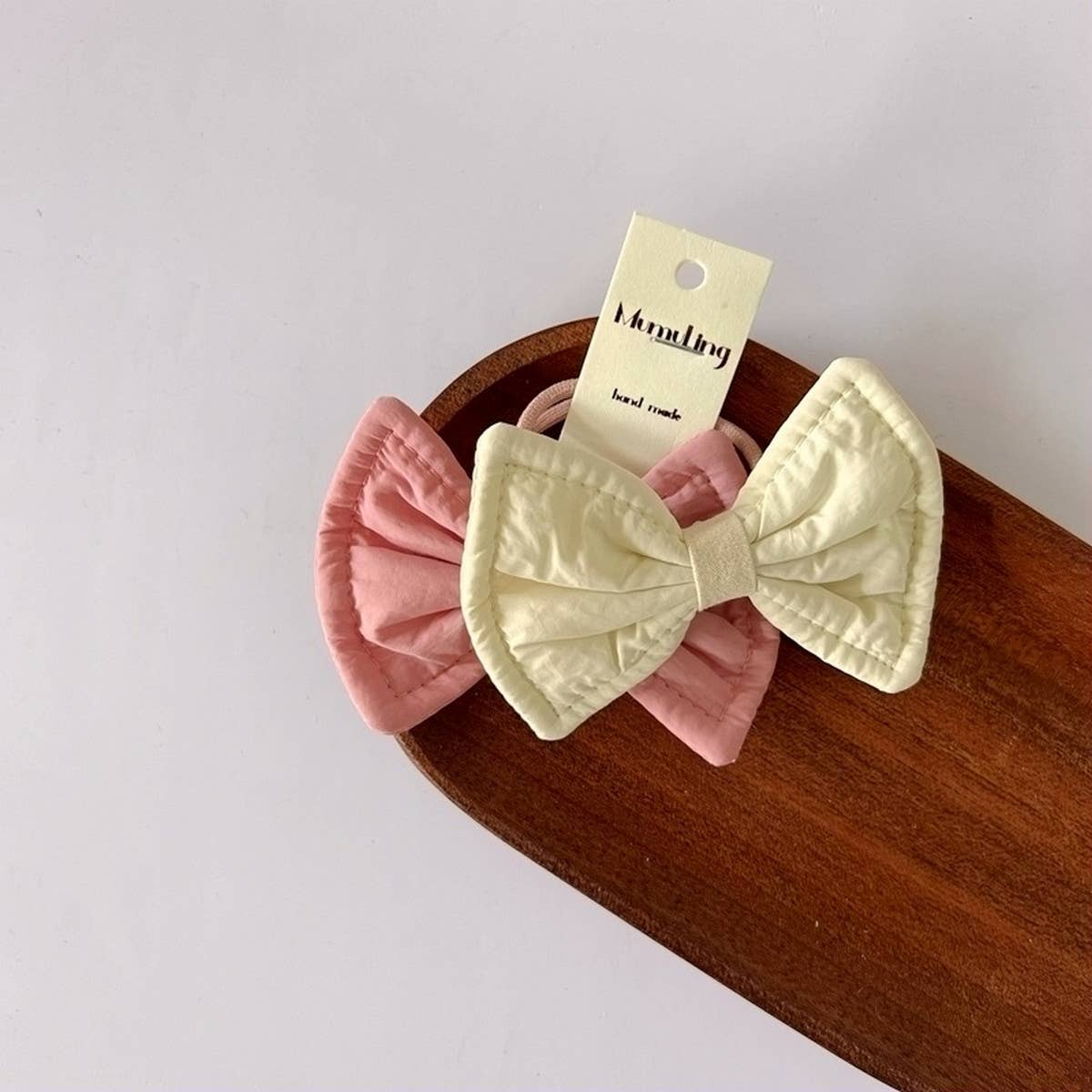 CHILDRENS AB COLOR MATCHING BOW HAIR TIE_CWAHA1837
